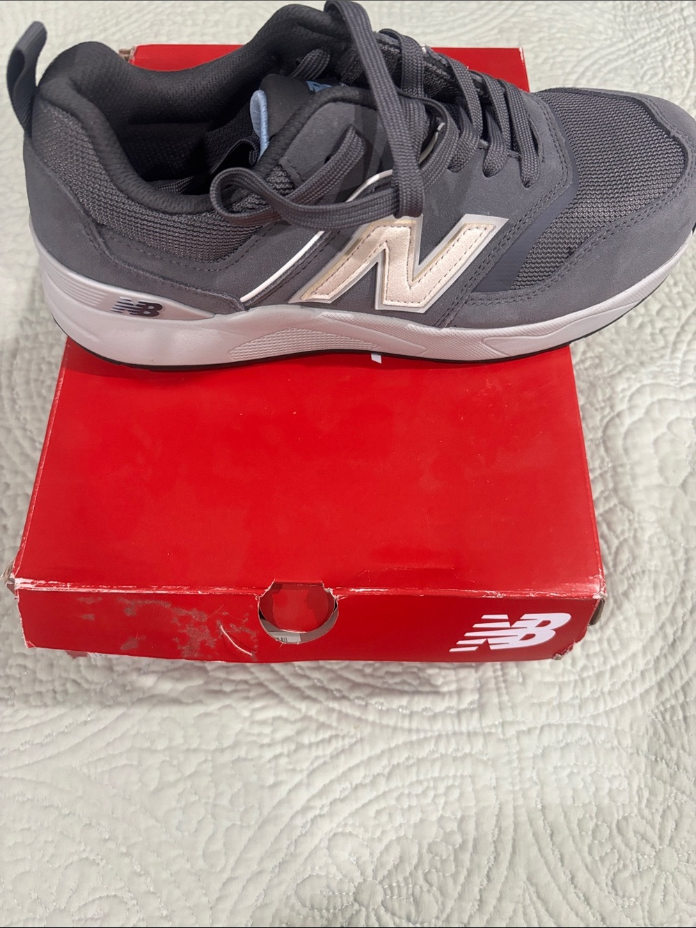 New Balance Women’s Composite Toe Charcoal Gray Sneaker